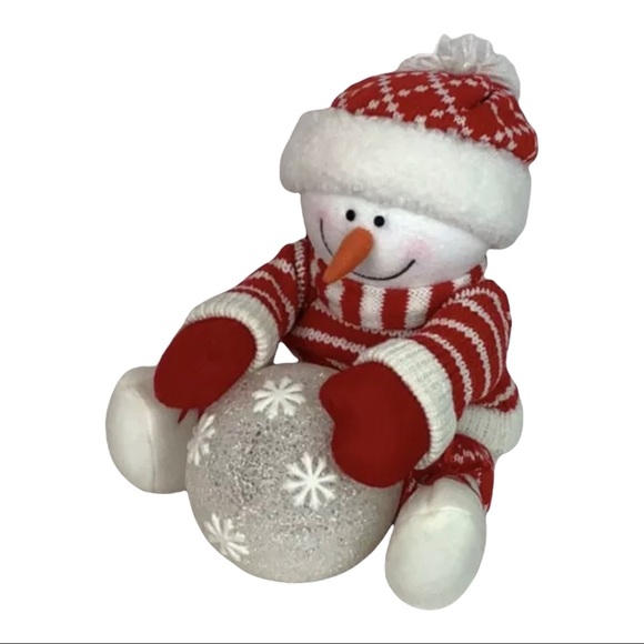 Avon Snowy Glow Plush Snowman LCD Multicolor Light Changing Christmas Decoration - Picture 2 of 14